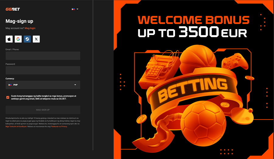 Login and Sign Up to GG Bet GGbet Login and Registration